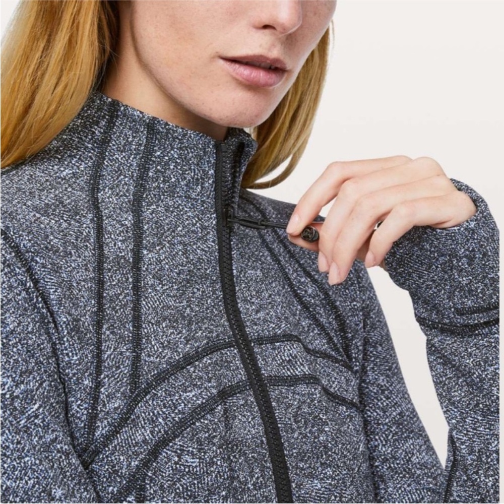 Lululemon Define Jacket Fusion Jacquard Black Violet Viola